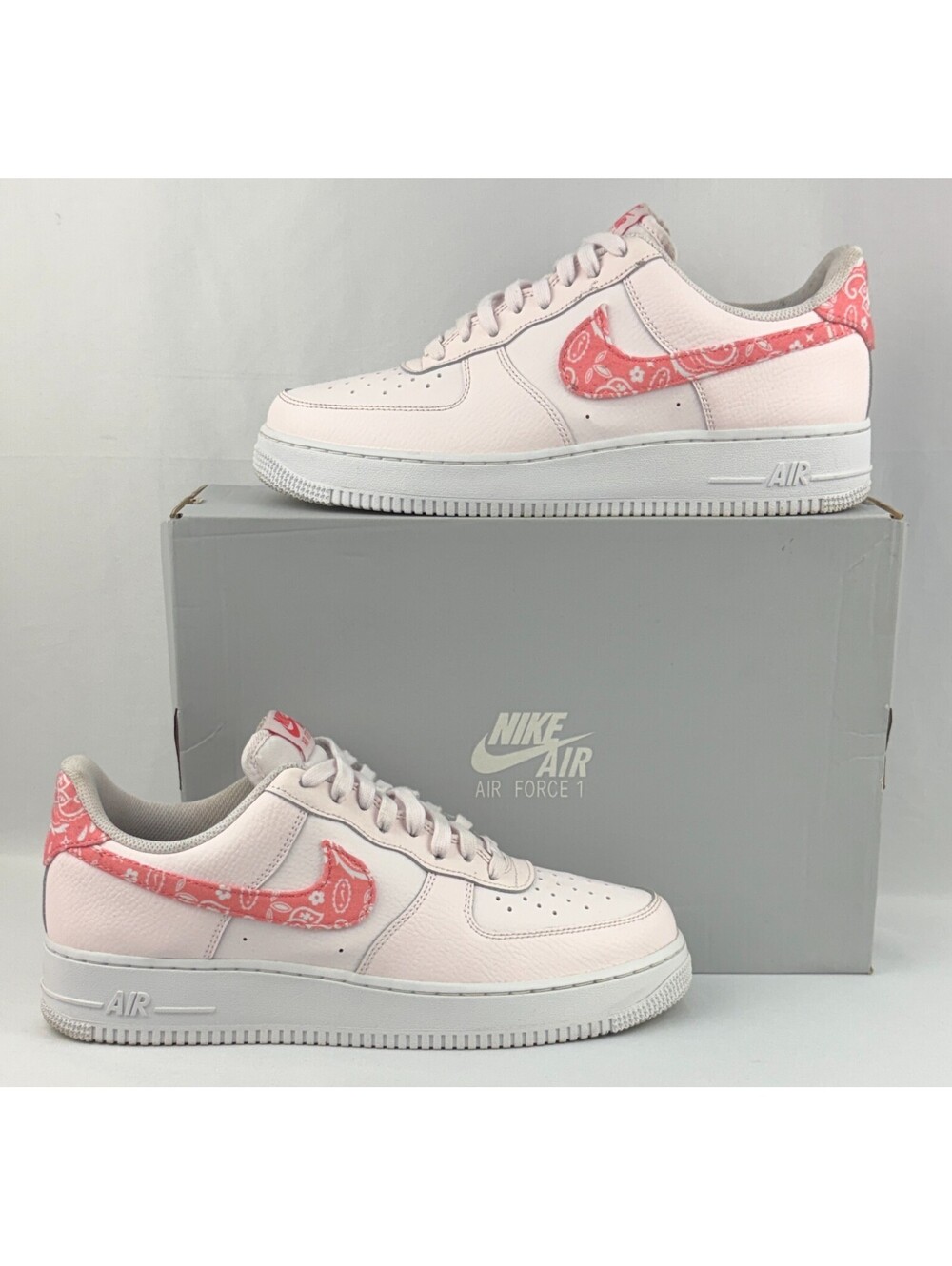 Nike Air Force 1 07 Pink Paisley Coral Chalk Low FD1448-664 Men's Size 10 W/Box
